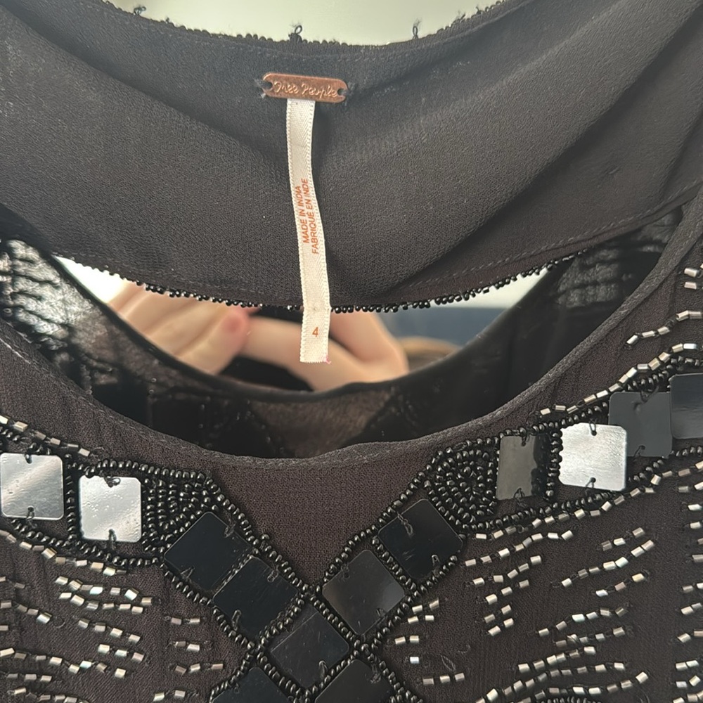 Free people mini sequin dress size 4 - Picture 2 of 5